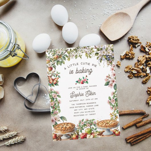 Cutie Pie | Herfst Baby Shower Kaart