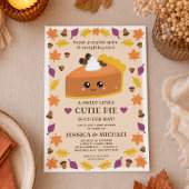 Cutie Pie Herfst Baby shower Kaart