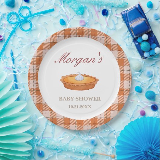 Cutie Pie Herfst Baby shower Papier Bord (Feest)