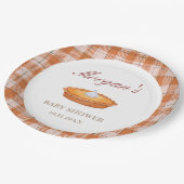Cutie Pie Herfst Baby shower Papier Bord (Gekanteld)