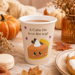 Cutie Pie Herfst Baby Shower Papieren Bekers