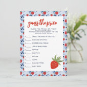 Cutie Pie Herfst Baby shower Raad de prijs Kaart (Staand voorkant)