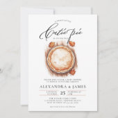 Cutie Pie Herfst Coed Neutrale Waterverf Baby show Kaart (Voorkant)