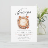 Cutie Pie Herfst Coed Neutrale Waterverf Baby show Kaart (Staand voorkant)