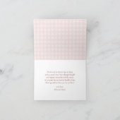 Cutie Pie Herfst Meisje Baby shower Bedankt Card (Binnen)