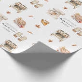 Cutie Pie is het bakken van de herfst Herfst Baby  Cadeaupapier (Hoek)