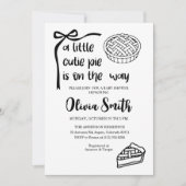 Cutie Pie is on the Way, Fall Baby Shower Kaart (Voorkant)