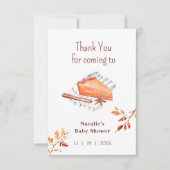 Cutie Pie is onderweg Baby shower bedankt (Voorkant)