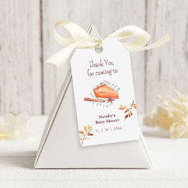 Cutie Pie is onderweg Baby shower bedankt Cadeaulabel