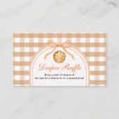 Cutie Pie is onderweg Baby shower Luier Raffle Informatiekaartje (Voorkant)