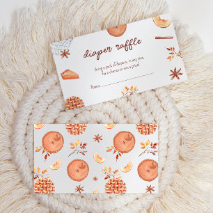 Cutie Pie is op de weg Baby shower luier Raffle Informatiekaartje