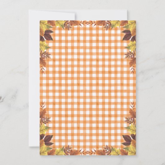 Cutie Pie is op de weg herfst herfst Baby shower Kaart (Achterkant)