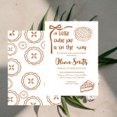 Cutie Pie is op komst, Fall Baby Shower Kaart