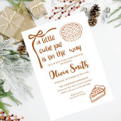 Cutie Pie is op komst, Fall Baby Shower Kaart
