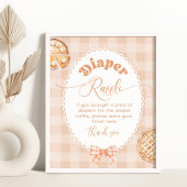 Cutie Pie Luier Raffle Gingham genderneutraal Poster