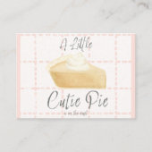 Cutie Pie Luier Raffle Ticket – Herfst Baby shower Informatiekaartje (Voorkant)