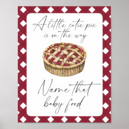 Cutie pie - noem dat baby eten poster
