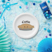 Cutie Pie Papieren Bordje (Feest)