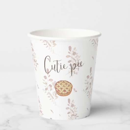 Cutie Pie Papieren Cups Papieren Bekers (Voorkant)