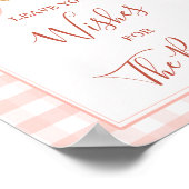 Cutie Pie Pastel Pink Gingham Leave Your Wishes Poster (Hoek)