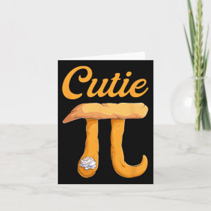 Cutie Pie Pi Dag  Retro Wiskunde Lover Shirten Kaart