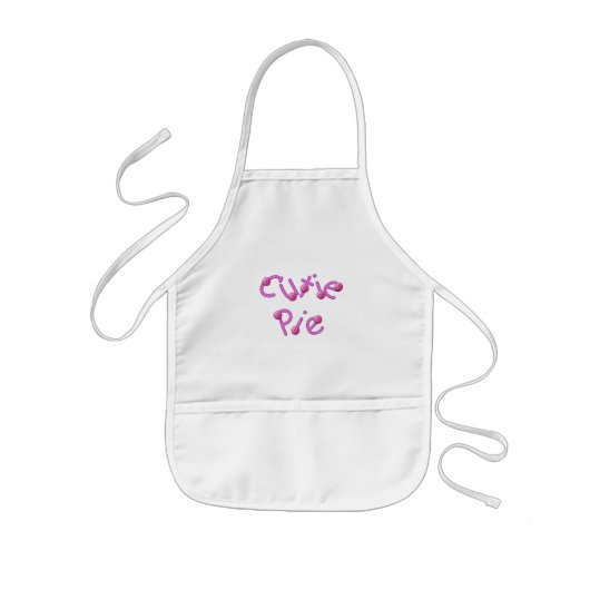 Cutie Pie Pink Apron Kinder Schort (Voorkant)