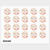 Cutie Pie Pompoen Herfst Baby shower Dank u Ronde Sticker (Vel)