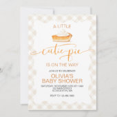 Cutie Pie pompoentaart Herfst plaid Baby shower Kaart (Voorkant)