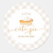 Cutie Pie pompoentaart Herfst plaid baby shower