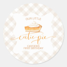 Cutie Pie pompoentaart Herfst plaid Eerste Verjaar