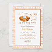 Cutie Pie Pumpkin Baby shower Uitnodigen Kaart (Voorkant)