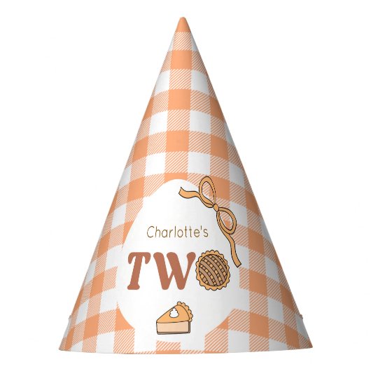 Cutie Pie Pumpkin Birthday Feesthoedjes (Voorkant)