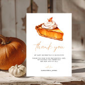 Cutie Pie Pumpkin Herfst Baby shower Bedankkaart