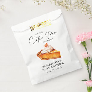 Cutie Pie Pumpkin Herfst Baby shower Bedankzakje
