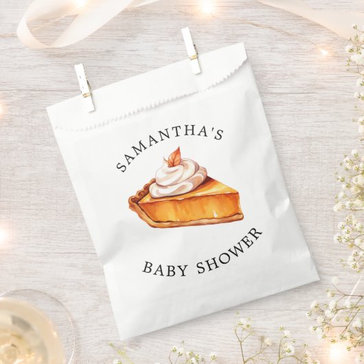 Cutie Pie Pumpkin Herfst Baby shower Bedankzakje (Geknipt)