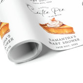 Cutie Pie Pumpkin Herfst Baby shower Cadeaupapier (Rol Hoek)