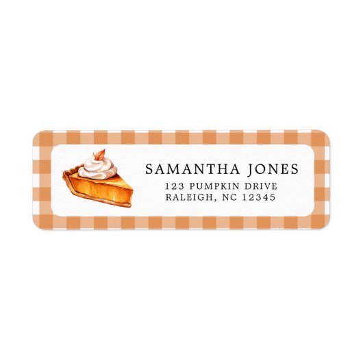 Cutie Pie Pumpkin Herfst Baby shower Etiket (Voorkant)