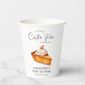 Cutie Pie Pumpkin Herfst Baby shower Papieren Bekers (Voorkant)