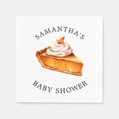 Cutie Pie Pumpkin Herfst Baby shower Servet (Voorkant)