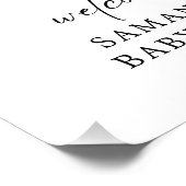 Cutie Pie Pumpkin Herfst Baby shower Welkomstborde Foto Afdruk (Hoek)