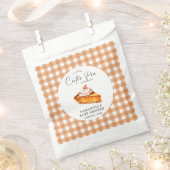 Cutie Pie Pumpkin Herfst Gingham Baby shower Bedankzakje (Geknipt)