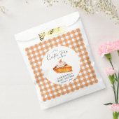 Cutie Pie Pumpkin Herfst Gingham Baby shower Bedankzakje (Gezegeld)
