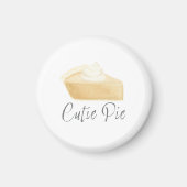 Cutie Pie Pumpkin Pie Magnet – Fall Shower Favor (Voorkant)