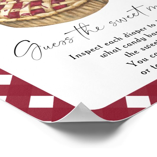 Cutie pie - raad de zoete puinhoop poster (Hoek)