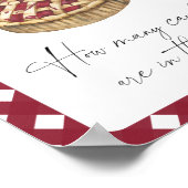 Cutie pie - raad eens hoeveel snoepjes Poster (Hoek)