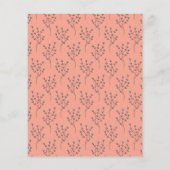 Cutie Pie Roze Bloemen Baby Voorspellingen & Advie (Achterkant)