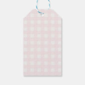 Cutie Pie Roze Herfst Meisje Baby shower Gift Labe Cadeaulabel (Achterkant)