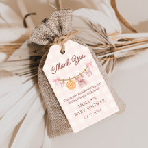 Cutie Pie Roze Herfst Meisje Baby shower Gift Labe