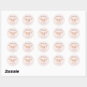 Cutie Pie Roze Herfst Meisje Baby shower Sticker (Vel)