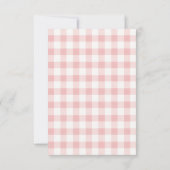 Cutie Pie Roze Herfst Teddy Bear Meisje Baby showe Bedankkaart (Achterkant)